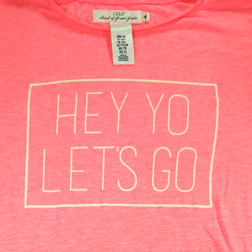 Hey Yo Let's Go! Summertime is here!  Size 13T (Woman Small)